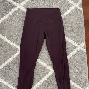 Lululemon align leggings size 6 colour Merlot